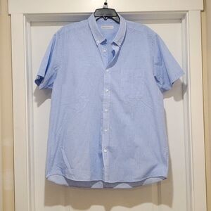 Mens Short Sleeved button down shirt Cedar Wood State EUC XL